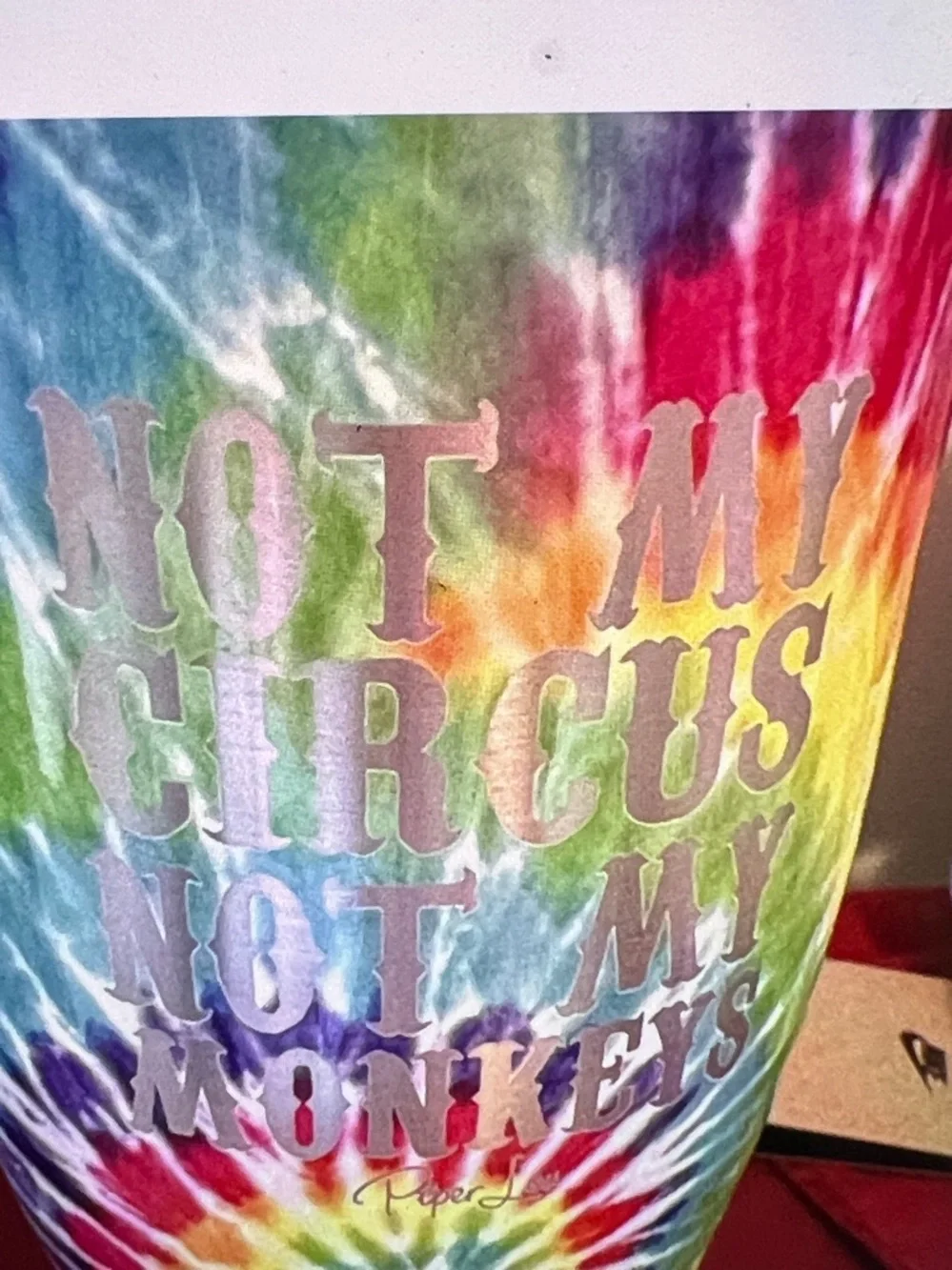 Not My Circus Not My Monkeys 27 ounce Tumbler Cup